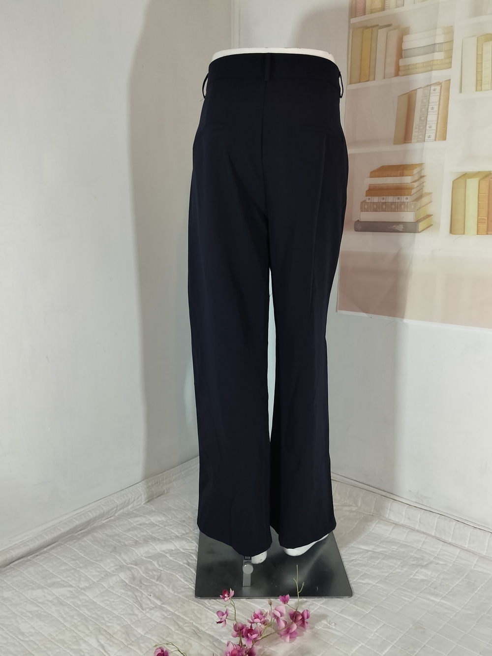 & Other Stories Navy Wide-Leg Men's Trousers